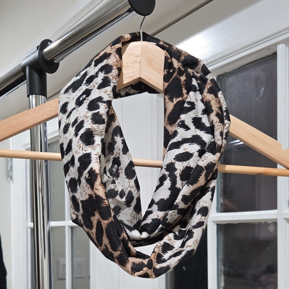 Dressbarn Animal Print Infinity Scarf